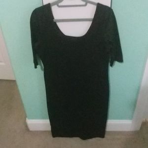 Black Alloy midi dress